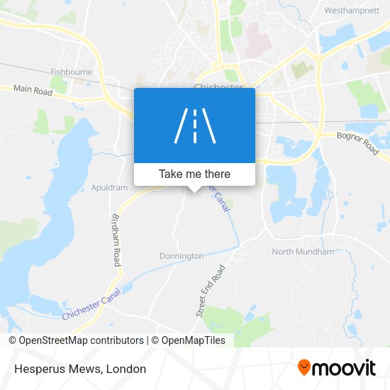 Hesperus Mews map