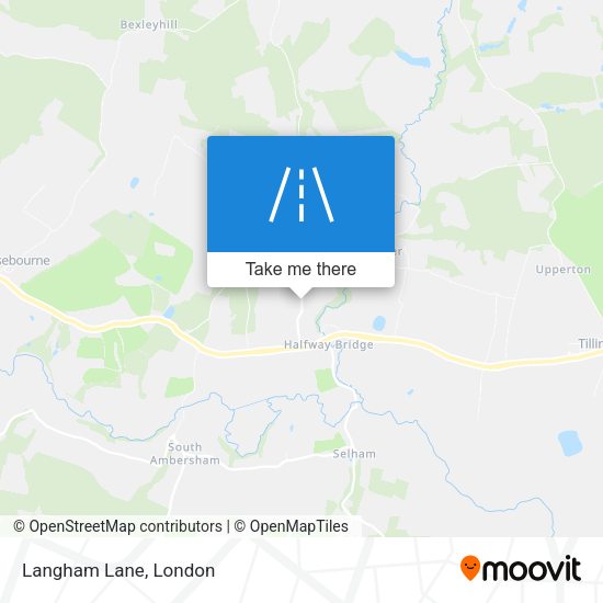Langham Lane map