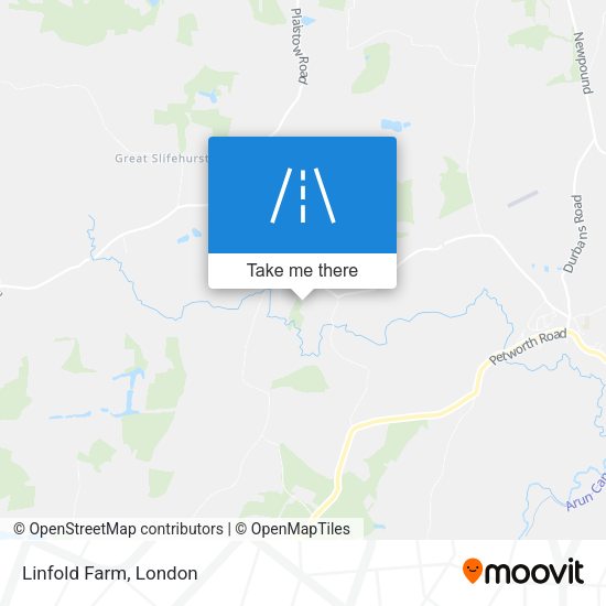 Linfold Farm map