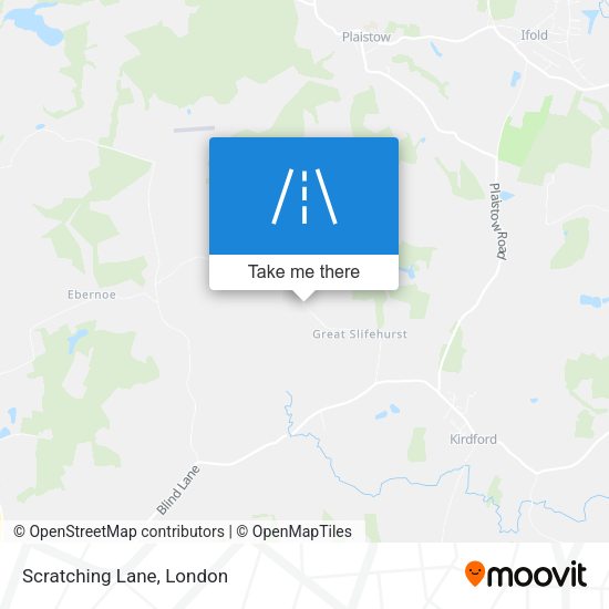 Scratching Lane map