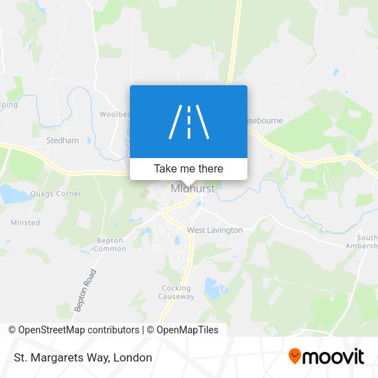 St. Margarets Way map