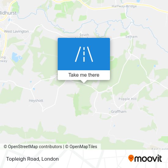Topleigh Road map