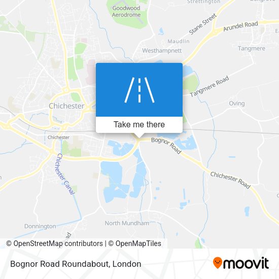 Bognor Road Roundabout map