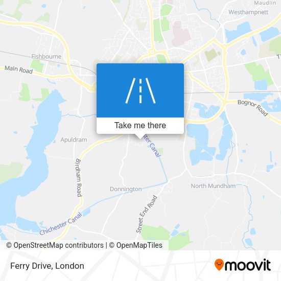 Ferry Drive map