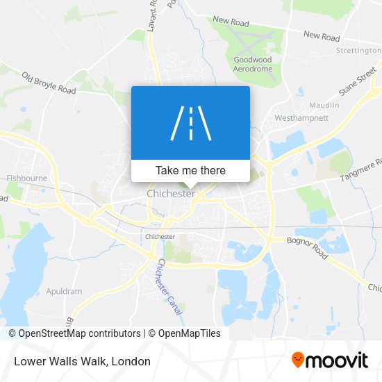 Lower Walls Walk map