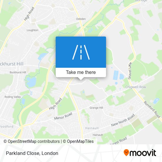 Parkland Close map