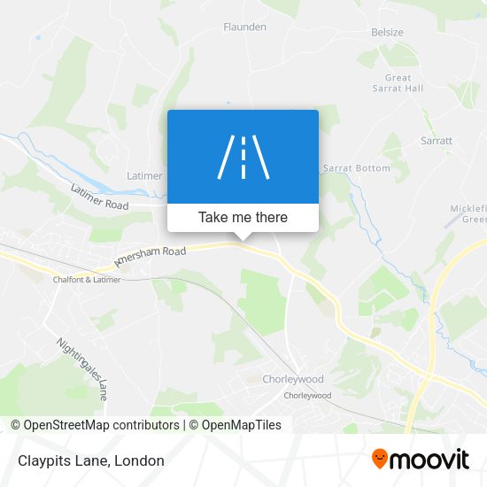 Claypits Lane map