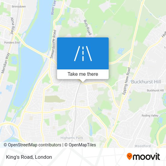 King's Road map