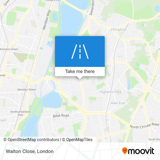 Walton Close map