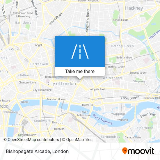 Bishopsgate Arcade map