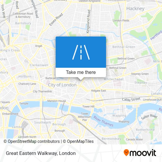 Great Eastern Walkway map