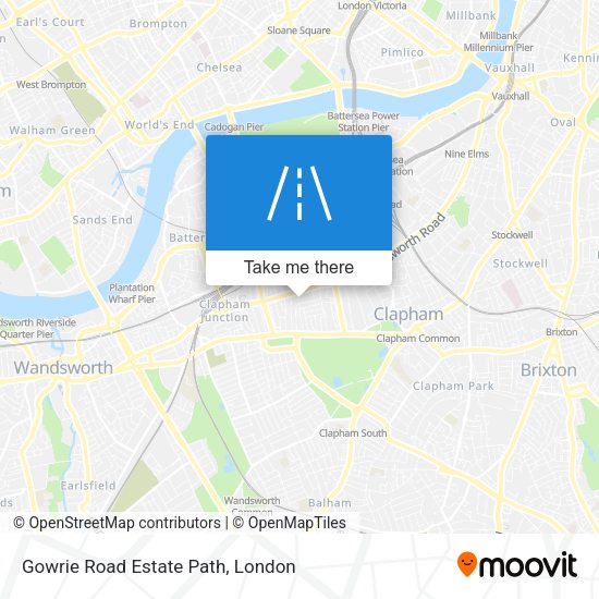 Gowrie Road Estate Path map
