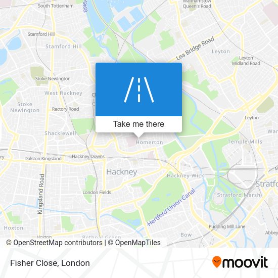Fisher Close map
