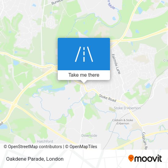 Oakdene Parade map
