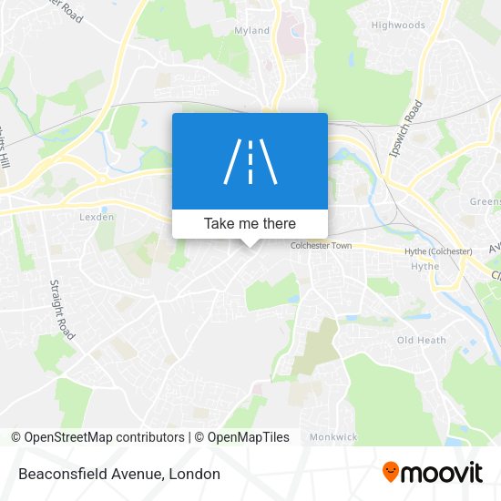 Beaconsfield Avenue map