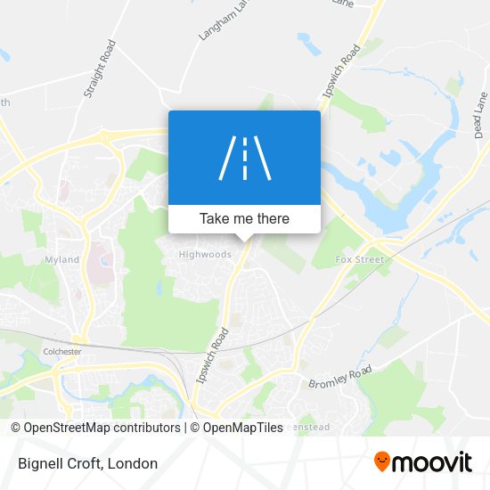 Bignell Croft map