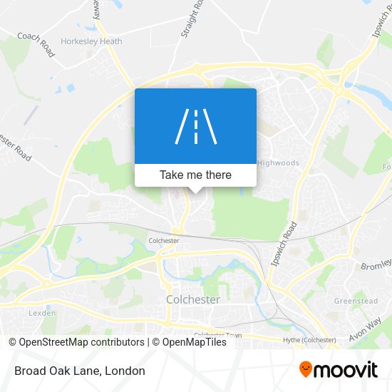 Broad Oak Lane map