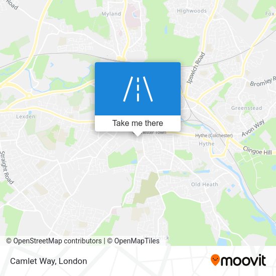 Camlet Way map