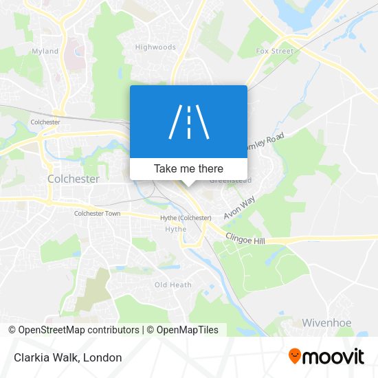 Clarkia Walk map