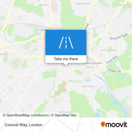 Colonel Way map