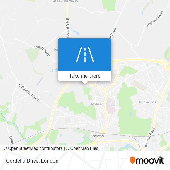 Cordelia Drive map