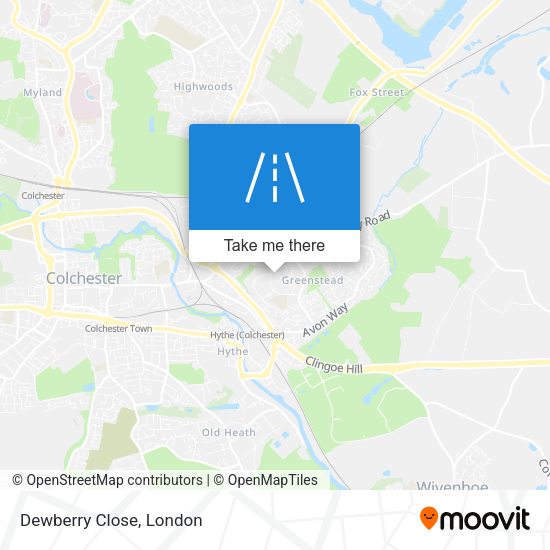 Dewberry Close map