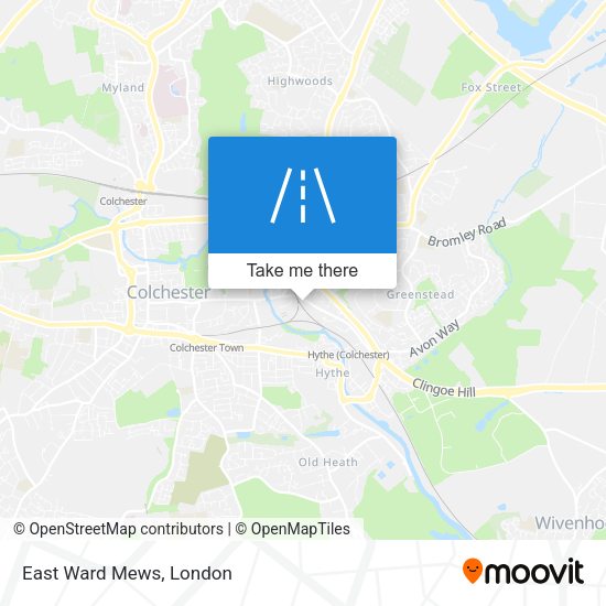 East Ward Mews map