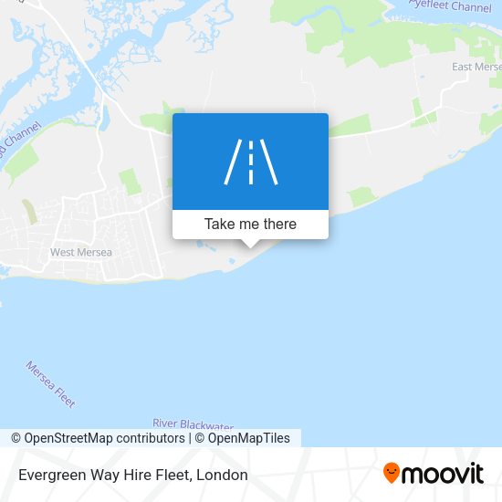 Evergreen Way Hire Fleet map