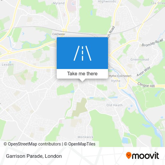 Garrison Parade map