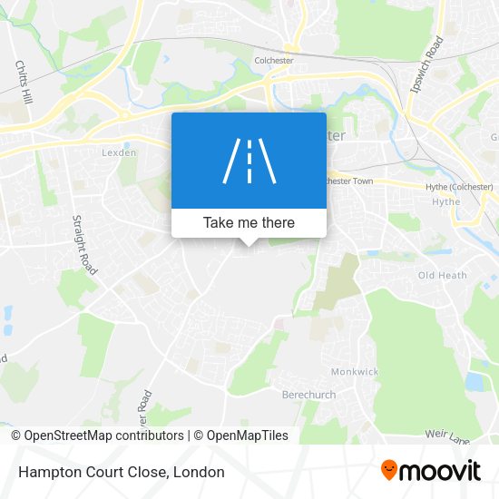 Hampton Court Close map