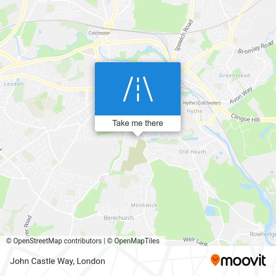 John Castle Way map