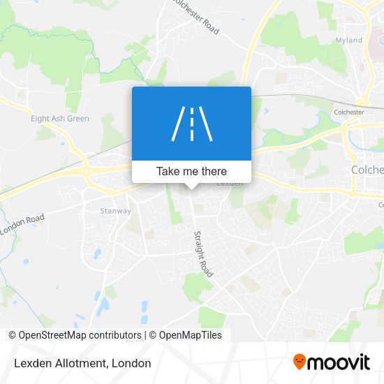 Lexden Allotment map