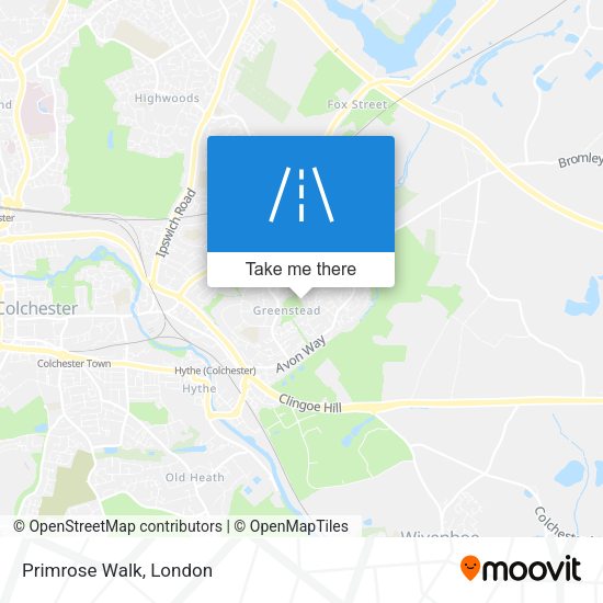 Primrose Walk map