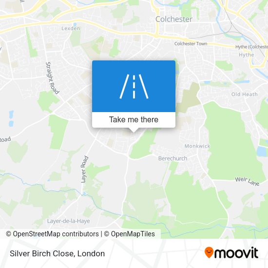 Silver Birch Close map