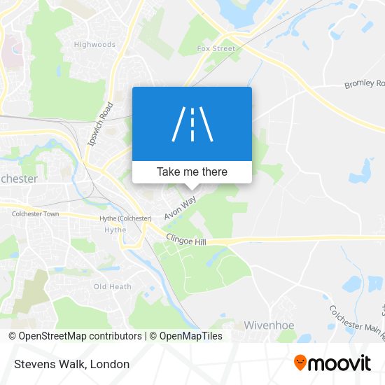 Stevens Walk map