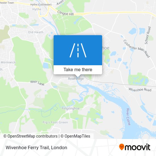 Wivenhoe Ferry Trail map
