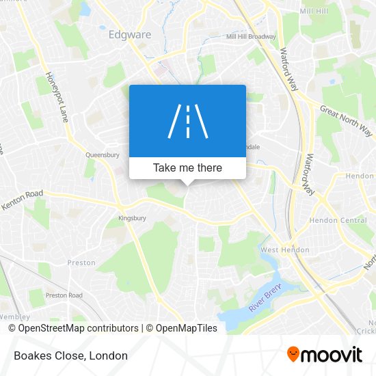 Boakes Close map