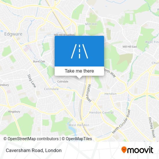 Caversham Road map