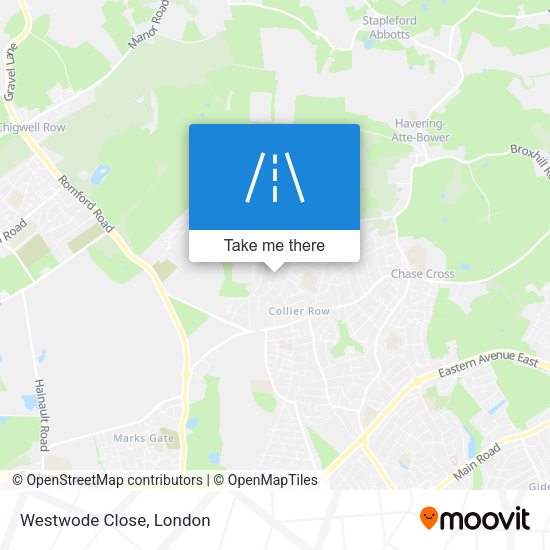 Westwode Close map