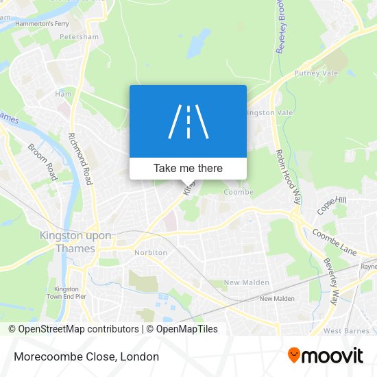 Morecoombe Close map