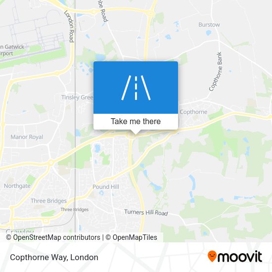 Copthorne Way map