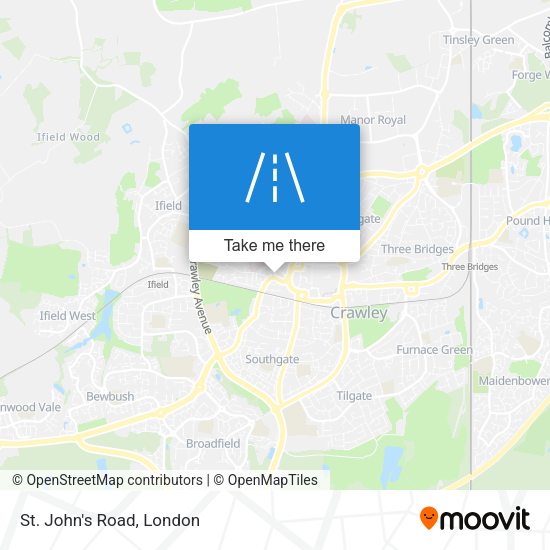 St. John's Road map