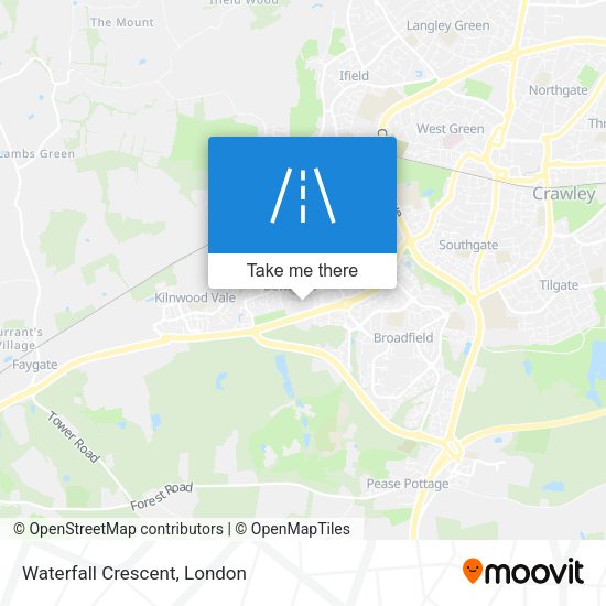 Waterfall Crescent map