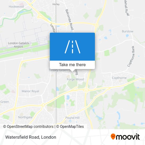 Watersfield Road map