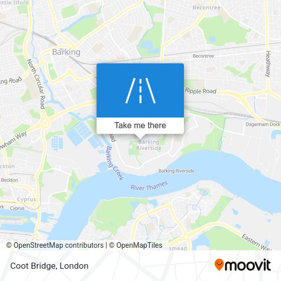 Coot Bridge map