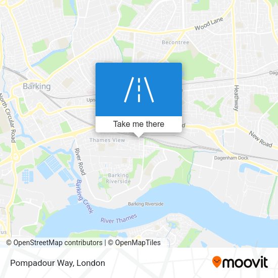 Pompadour Way map