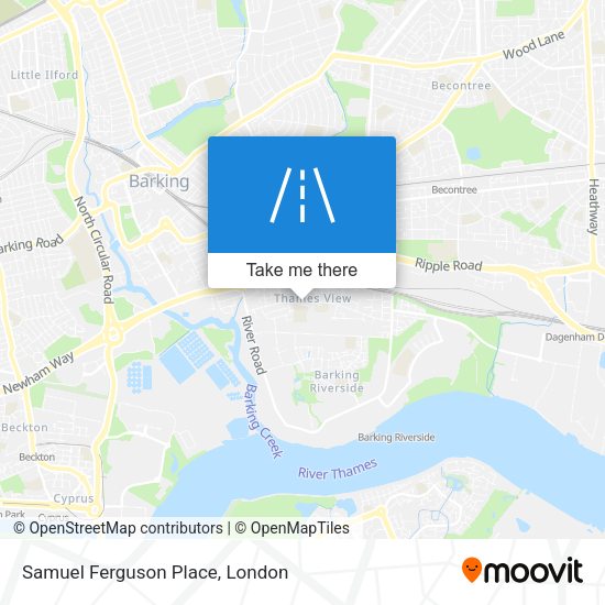 Samuel Ferguson Place map