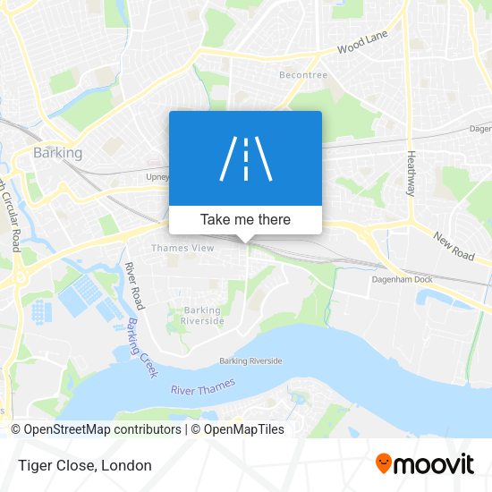 Tiger Close map