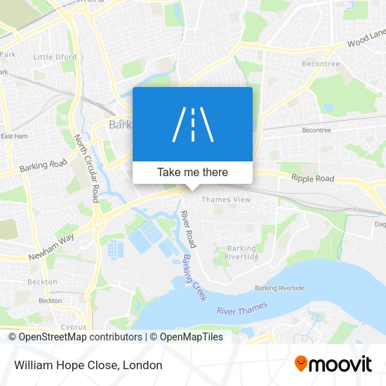 William Hope Close map