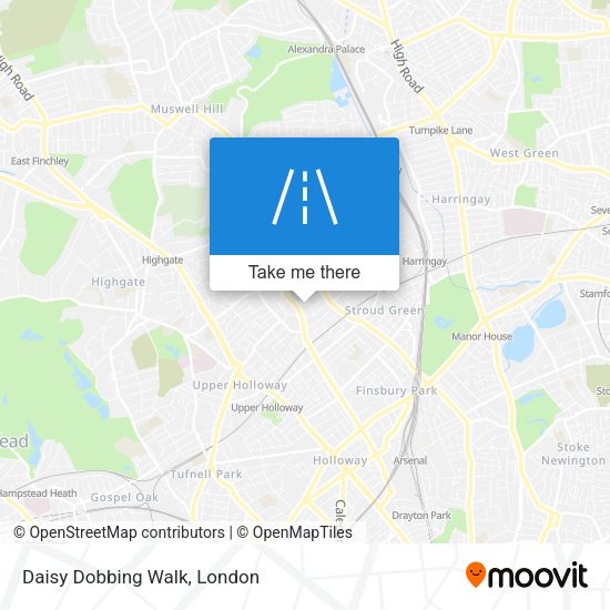 Daisy Dobbing Walk map